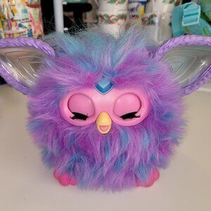Furby Purple Plush Tie Dye Interactive Toy 2023